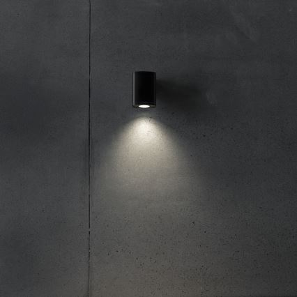 Iluminação de parede exterior ZEVI 1xGU10/10W/230V IP54 preto