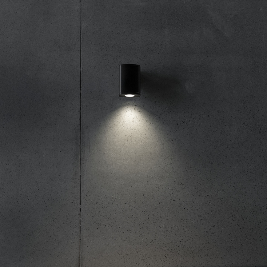 Iluminação de parede exterior ZEVI 1xGU10/10W/230V IP54 preto