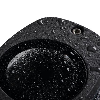 Iluminação de parede exterior ZEVI 1xGU10/10W/230V IP54 preto