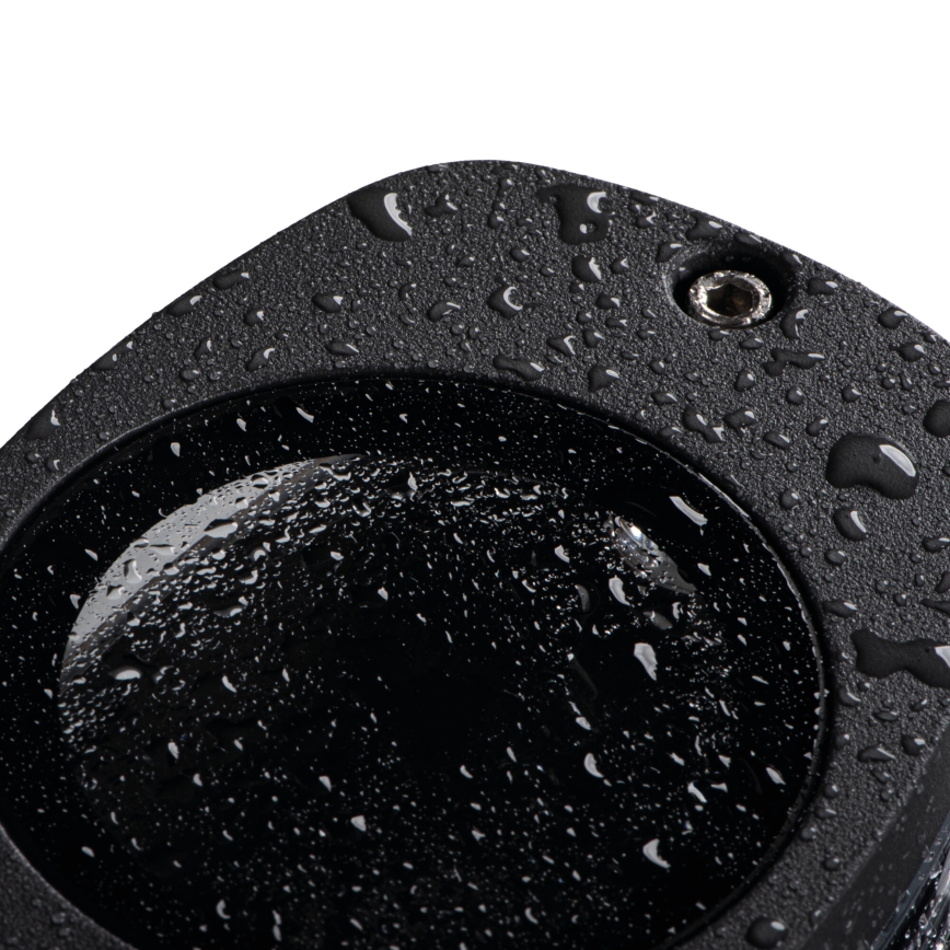 Iluminação de parede exterior ZEVI 1xGU10/10W/230V IP54 preto