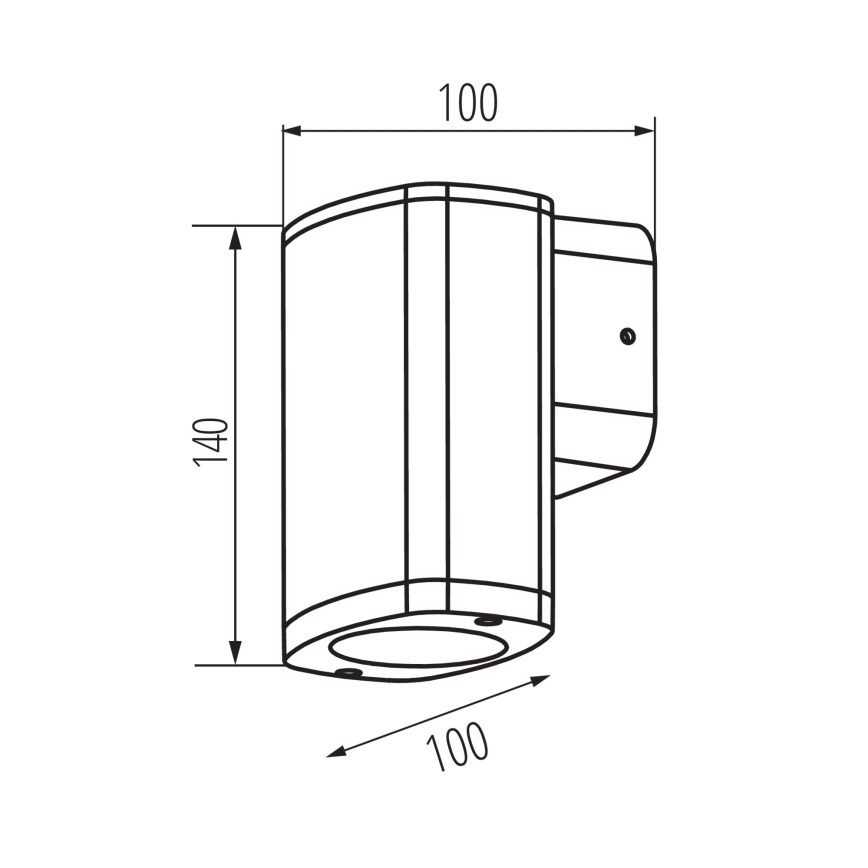 Iluminação de parede exterior ZEVI 1xGU10/10W/230V IP54 antracite
