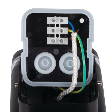 Iluminação de parede exterior ZEVI 1xGU10/10W/230V IP54 preto