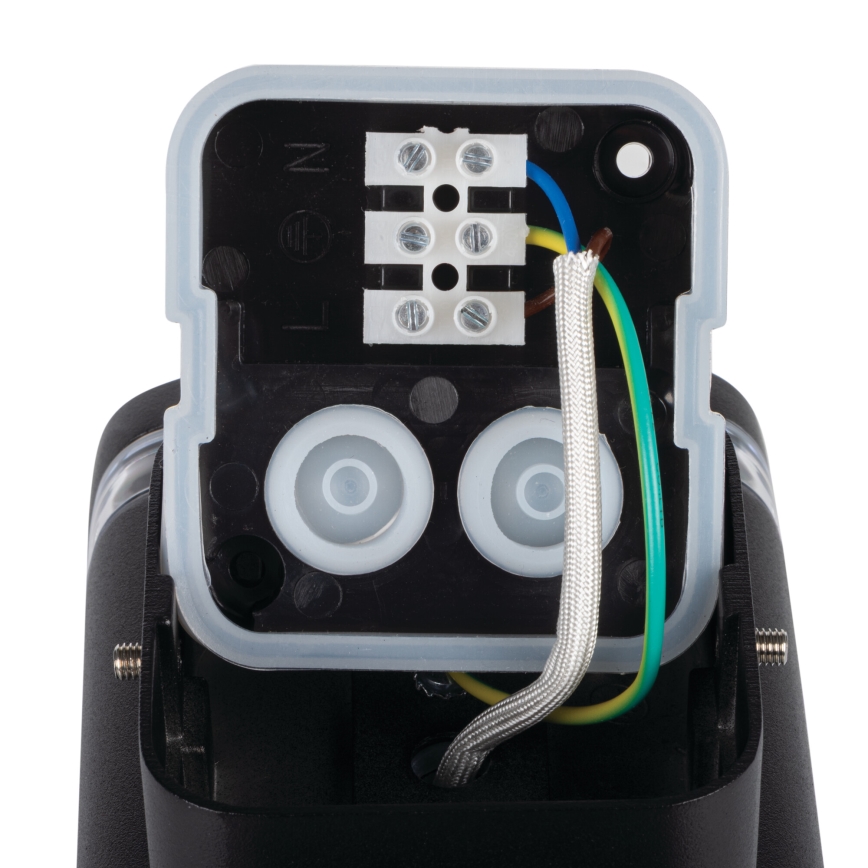 Iluminação de parede exterior ZEVI 1xGU10/10W/230V IP54 preto