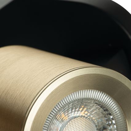 Foco LAURIN 3xGU10/10W/230V latão/preto