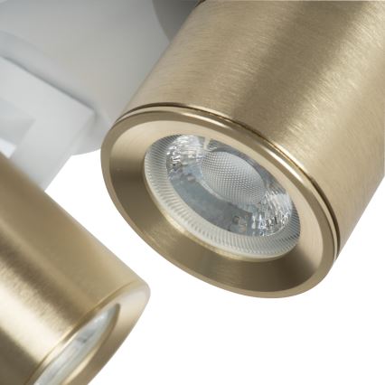 Foco LAURIN 3xGU10/10W/230V latão/branco