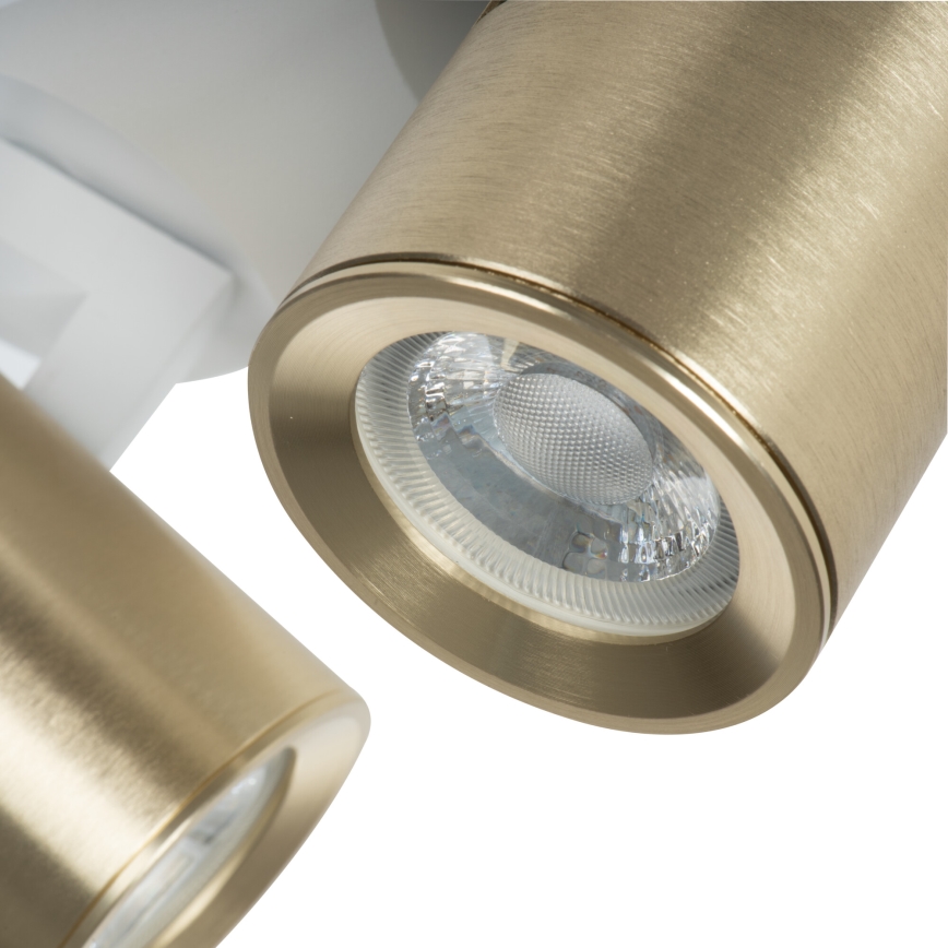 Foco LAURIN 3xGU10/10W/230V latão/branco