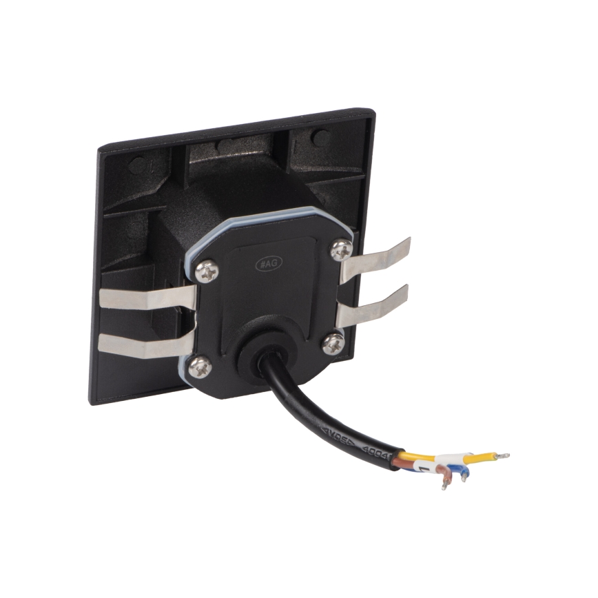 Aplique LED para escadas com sensor de movimento e crepúsculo EXIN LED/2,5W/230V 3000K IP65 preto, quadrado