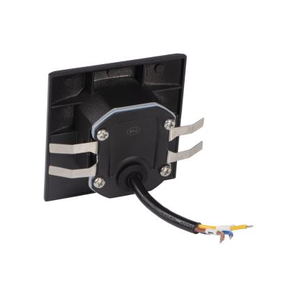 Aplique LED para escadas com sensor de movimento e crepúsculo EXIN LED/2,5W/230V 3000K IP65, preto, formato quadrado