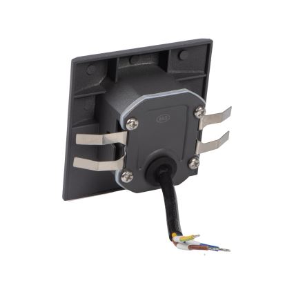 Luminária de escada LED com sensor de movimento e crepuscular EXIN LED/2,5W/230V 3000K IP65 antracite quadrada