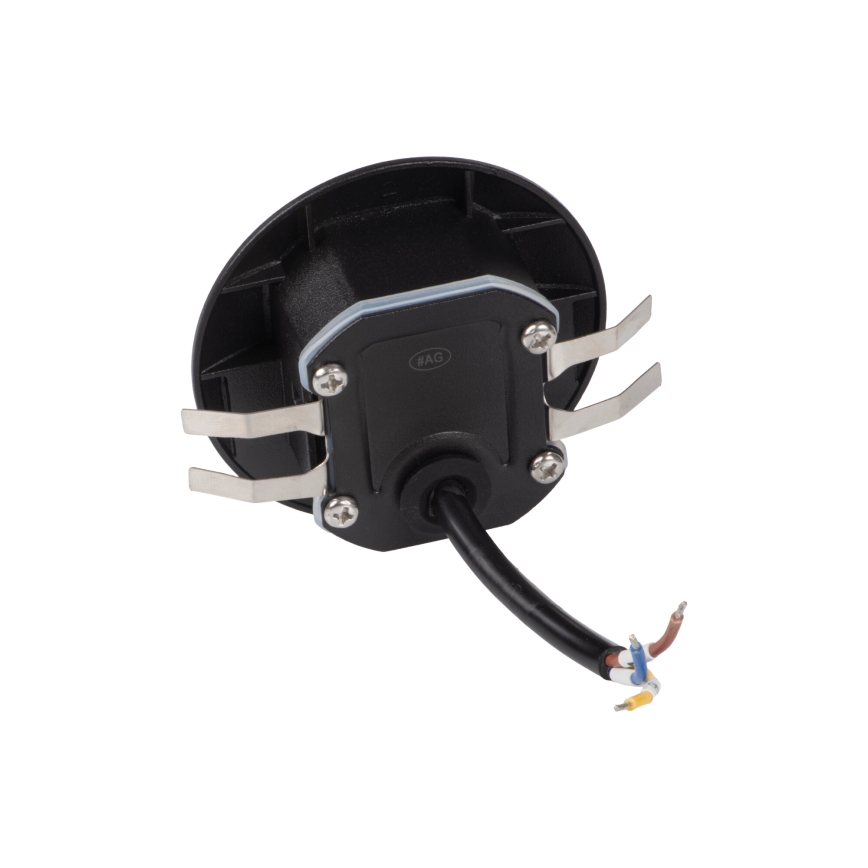 Luminária LED para escadas EXIN LED/2,5W/230V 4000K IP65 preta redonda