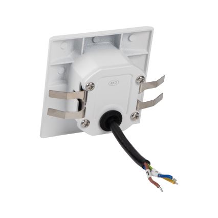 Aplique LED para escadas com sensor de movimento e crepuscular EXIN LED/2,5W/230V 4000K IP65 branco quadrado