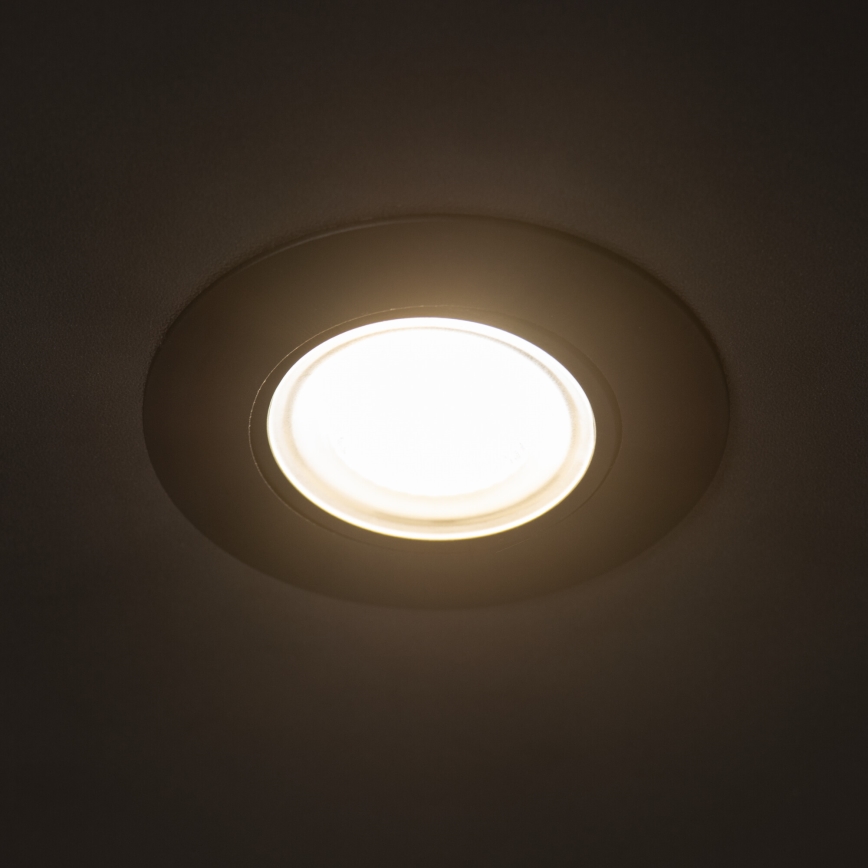 Luminária LED de embutir FIZU LED/4W/230V 3000/4000/6500K preta