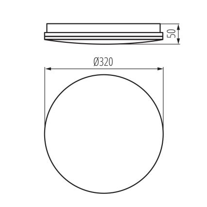Candeeiro de tecto LED para casa de banho ENELO LED/17W/230V Ø 32 cm IP44
