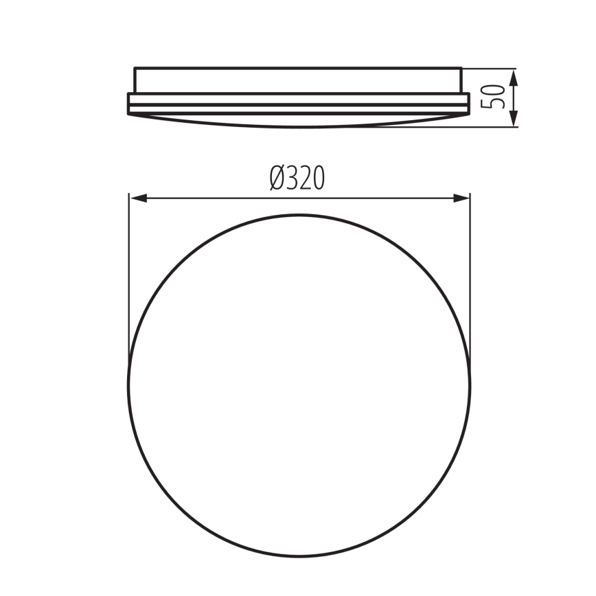 Candeeiro de tecto LED para casa de banho ENELO LED/17W/230V Ø 32 cm IP44