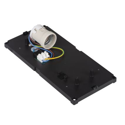 Aplique de parede para exterior LERTO 1xE27/15W/230V IP54 preto
