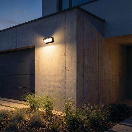 Aplique de parede exterior LED LERTO LED/12W/230V IP54 preto