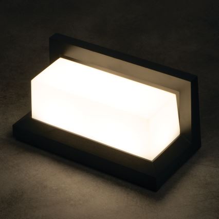 Aplique de parede exterior LED LERTO LED/12W/230V IP54 preto
