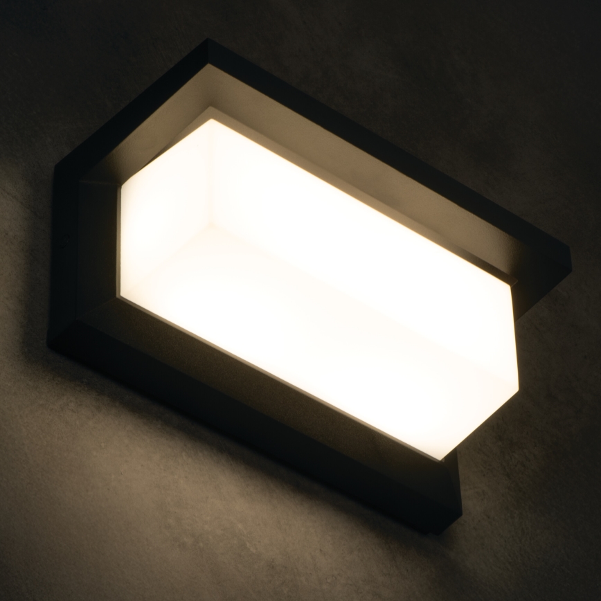 Aplique de parede exterior LED LERTO LED/12W/230V IP54 preto