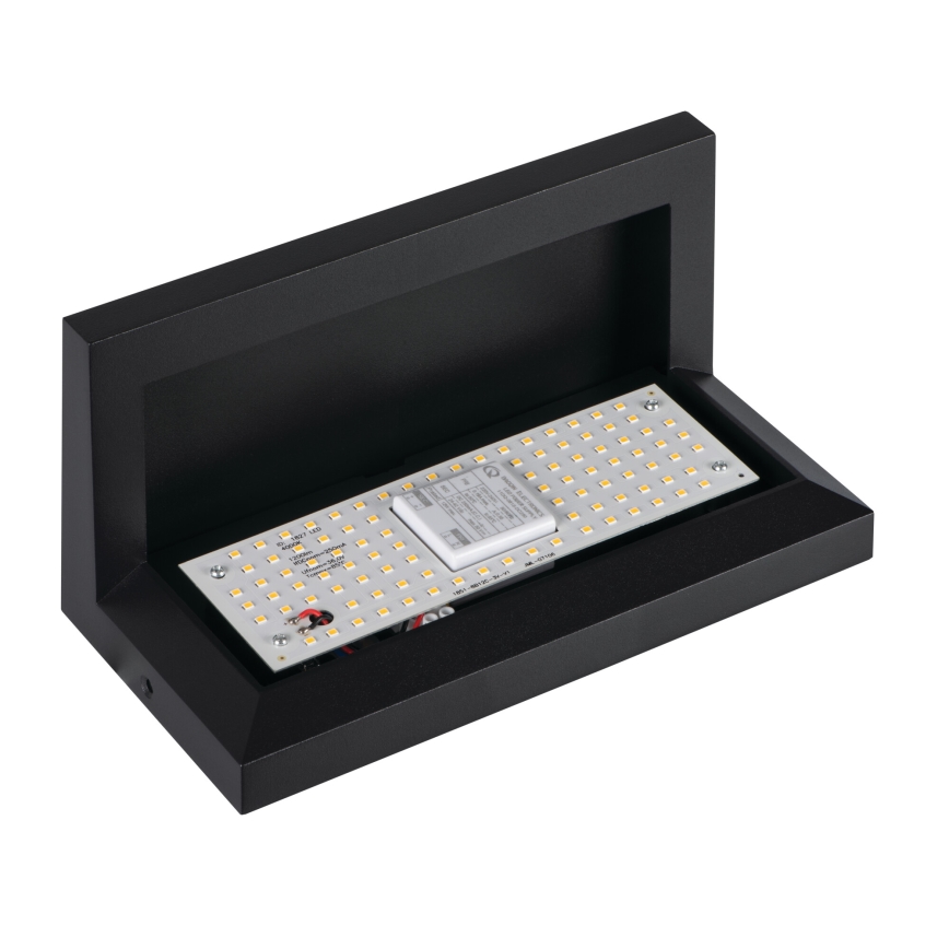 Aplique de parede exterior LED LERTO LED/12W/230V IP54 preto