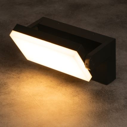 Aplique de parede exterior LED XERTO LED/20W/230V 3000/4000/6500K IP65 preto