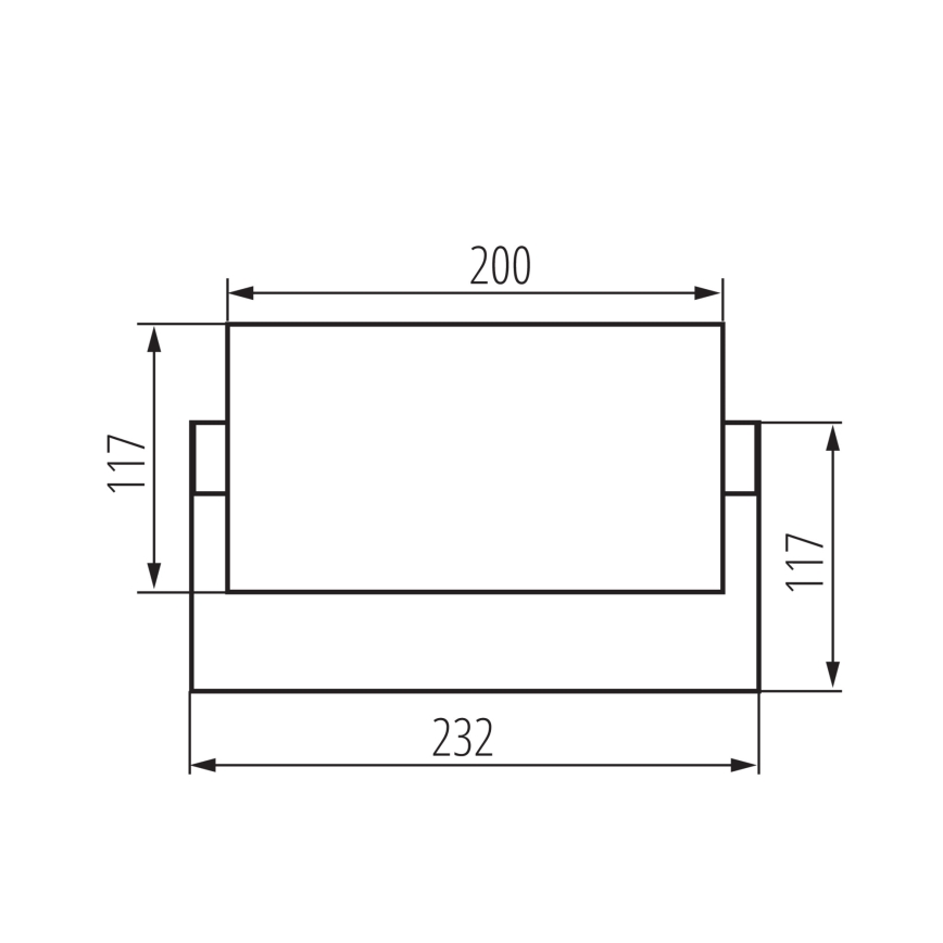 Aplique de parede exterior LED XERTO LED/20W/230V 3000/4000/6500K IP65 preto