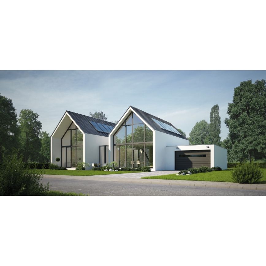 Aplique de parede para exterior LED com sensor de movimento e crepuscular XERTO LED/20W/230V 3000/4000/6500K IP44 preto