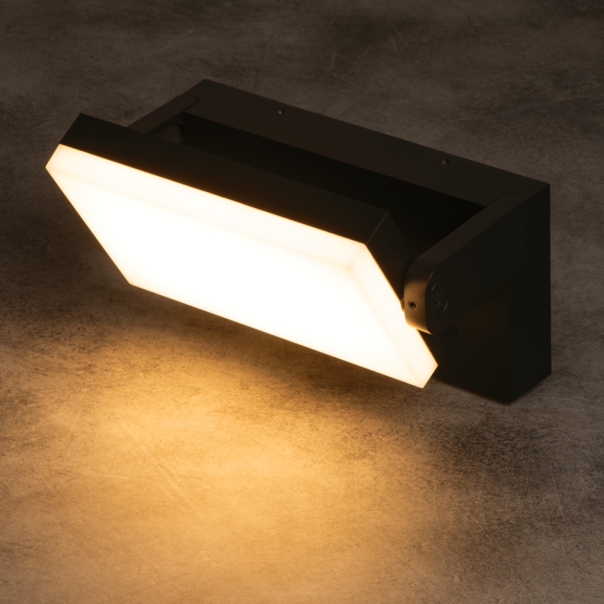 Aplique de parede para exterior LED com sensor de movimento e crepuscular XERTO LED/20W/230V 3000/4000/6500K IP44 preto