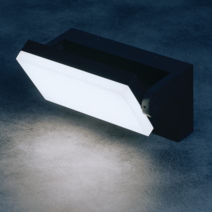 Aplique de parede para exterior LED com sensor de movimento e crepuscular XERTO LED/20W/230V 3000/4000/6500K IP44 preto