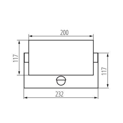 Aplique de parede para exterior LED com sensor de movimento e crepuscular XERTO LED/20W/230V 3000/4000/6500K IP44 preto