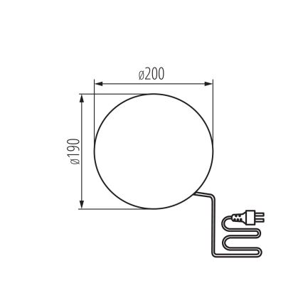 Luminária exterior STONO 1xE27/15W/230V Ø 20 cm IP65 bege