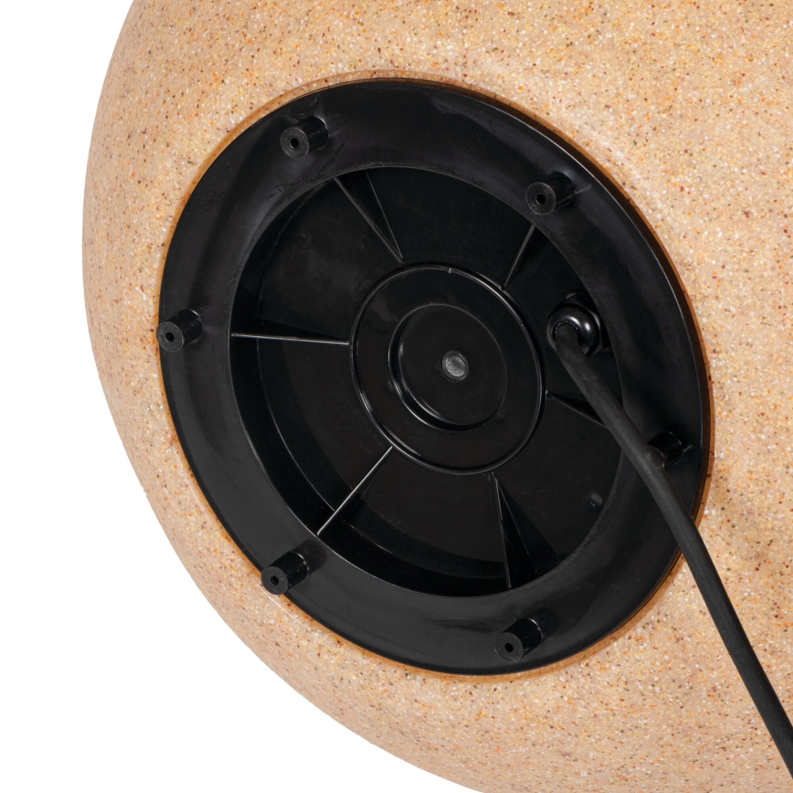 Luminária de exterior STONO 1xE27/20W/230V Ø 30 cm IP65 bege