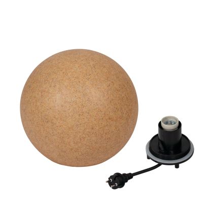 Luminária de exterior STONO 1xE27/20W/230V Ø 30 cm IP65 bege