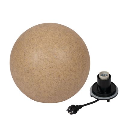 Luminária exterior STONO 1xE27/20W/230V Ø 40 cm IP65 bege