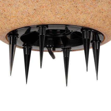 Luminária de exterior STONO 1xE27/20W/230V, diâmetro 50 cm, IP65, bege
