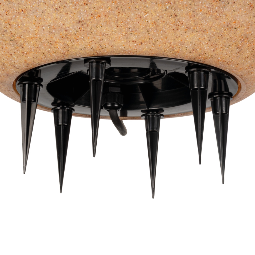 Luminária de exterior STONO 1xE27/20W/230V, diâmetro 50 cm, IP65, bege