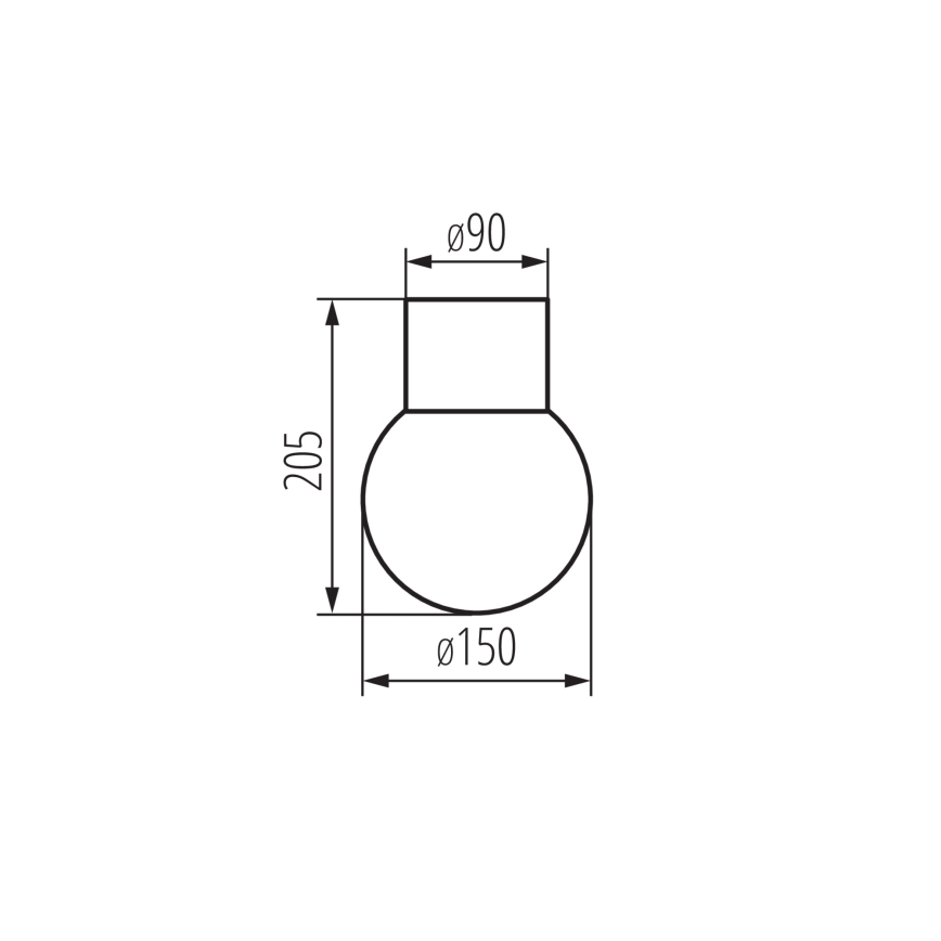 Foco exterior STONO 1xE27/15W/230V IP65 antracite