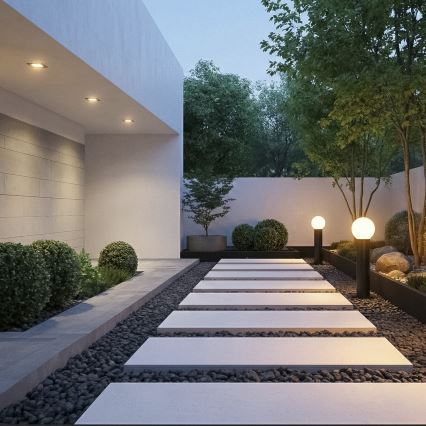 Candeeiro de exterior STONO 1xE27/15W/230V 80 cm IP65 antracite