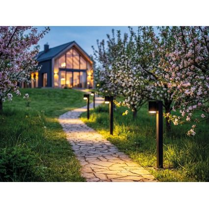 Candeeiro exterior RADILO 1xGU10/11W/230V 80 cm IP44 preto