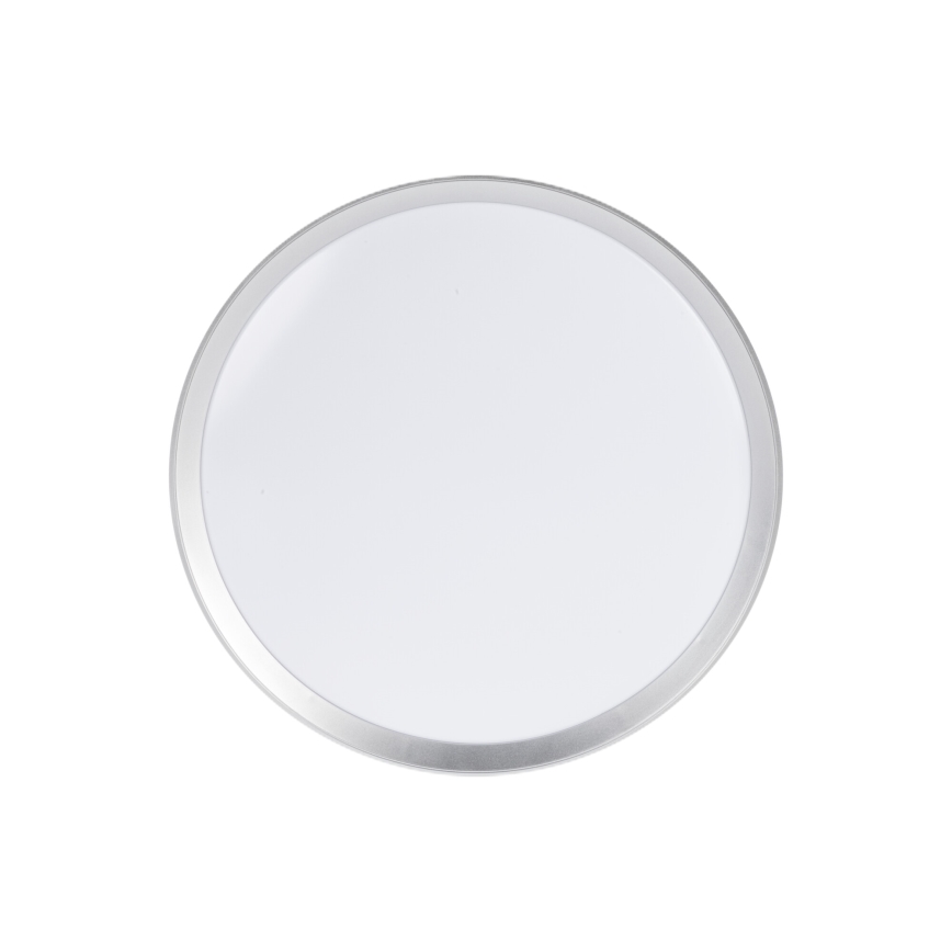 Luminária de teto LED regulável LIXAN LED/47W/230V 3000-6500K Ø 38,6 cm branco/prateado + comando remoto
