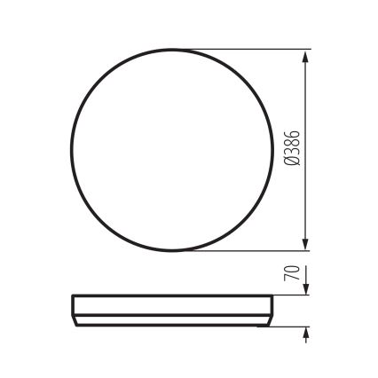 Luminária de teto LED regulável LIXAN LED/47W/230V 3000-6500K Ø 38,6 cm branco/prateado + comando remoto