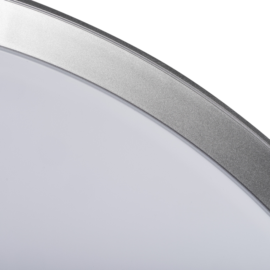 Candeeiro de teto LED dimerizável LIXAN LED/65W/230V 3000-6500K Ø 48,6 cm branco/prateado + comando remoto