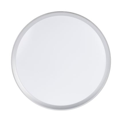 Candeeiro de teto LED dimerizável LIXAN LED/65W/230V 3000-6500K Ø 48,6 cm branco/prateado + comando remoto