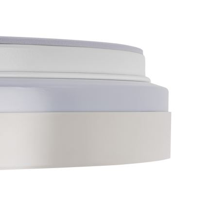 Candeeiro de teto LED dimerizável LIXAN LED/65W/230V 3000-6500K Ø 48,6 cm branco/prateado + comando remoto