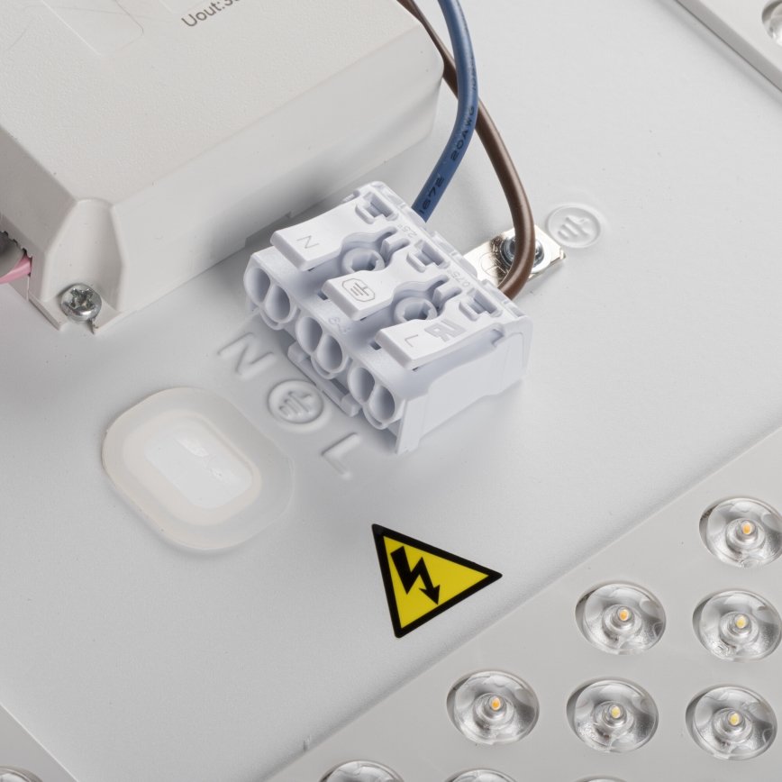 Candeeiro de teto LED dimerizável LIXAN LED/65W/230V 3000-6500K Ø 48,6 cm branco/prateado + comando remoto