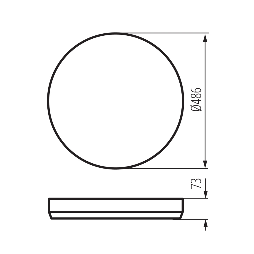 Candeeiro de teto LED dimerizável LIXAN LED/65W/230V 3000-6500K Ø 48,6 cm branco/prateado + comando remoto