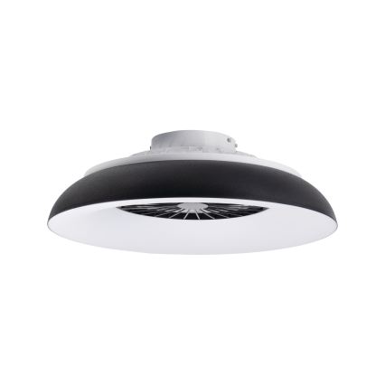 LED RGBW Luminária de teto dimerizável com ventoinha PLAVE PAN LED/48W/230V 3000-6500K Ø 60 cm preta + controlo remoto