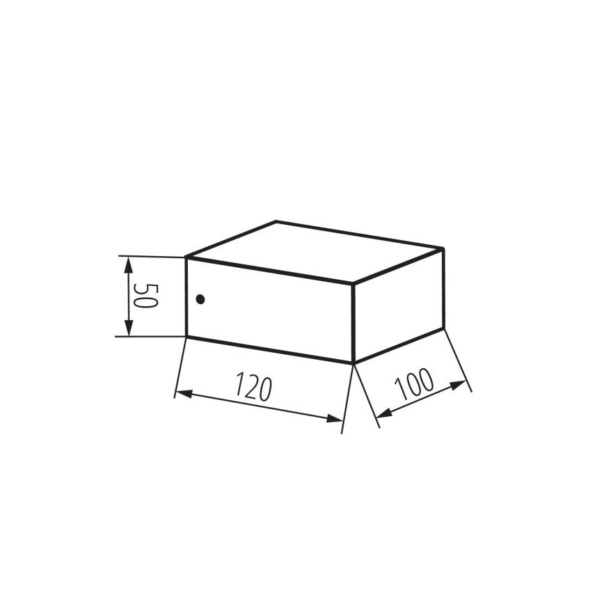 Aplique de parede exterior LEGINO 1xGX53/11W/230V 80 cm IP65 antracite