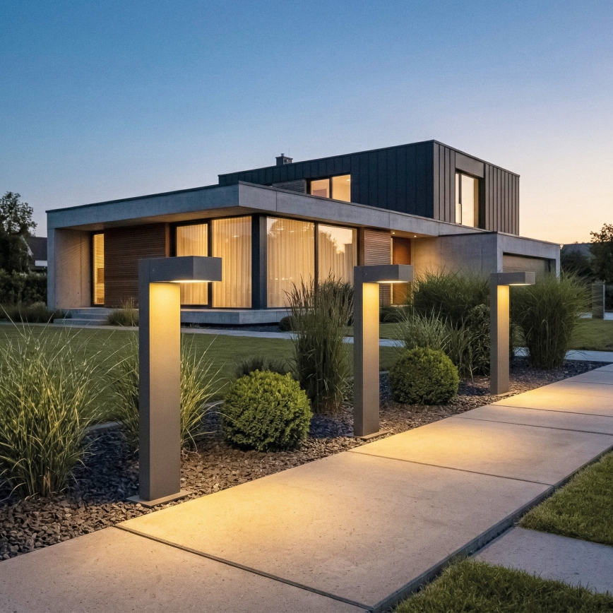 Candeeiro exterior LEGINO 1xGX53/11W/230V 80 cm IP65 antracite