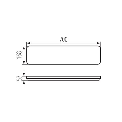 Iluminação de teto LED LINCEA LED/15/20/24W/230V 3000/4000/6500K IK08 IP40