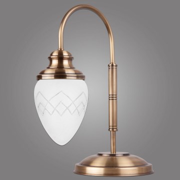 Kemar LSA25/M/RI - Candeeiro de mesa RINAMA 1xE27/60W/230V latão